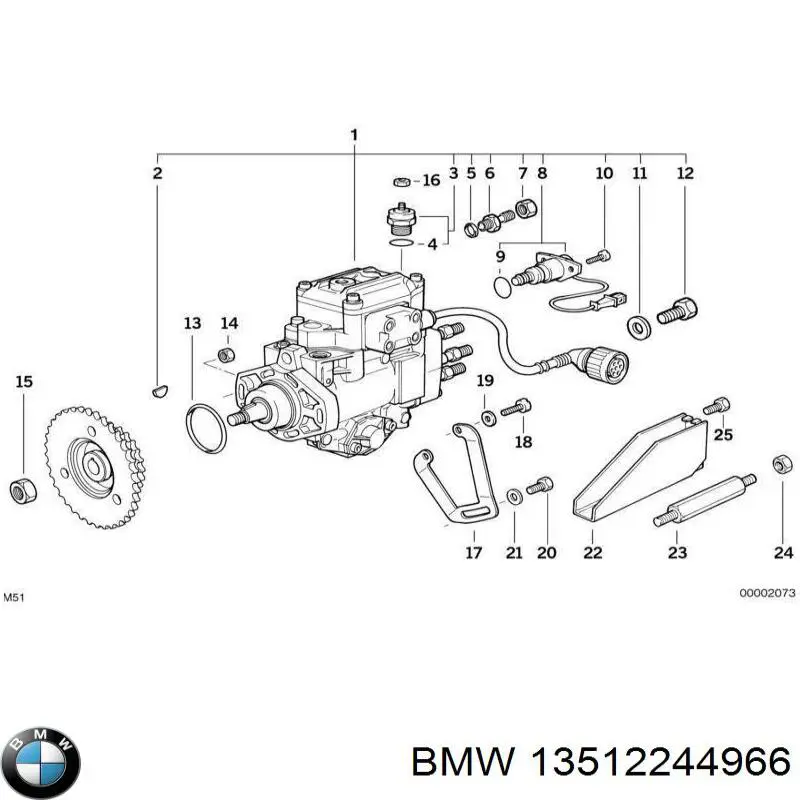 Do koszyka 13512244966 BMW Pompa wtryskowa wysokiego ciśnienia