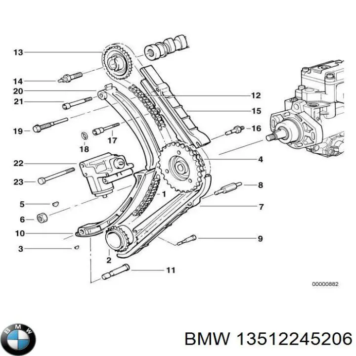 Do koszyka 13512245206 BMW Pompa wtryskowa wysokiego ciśnienia
