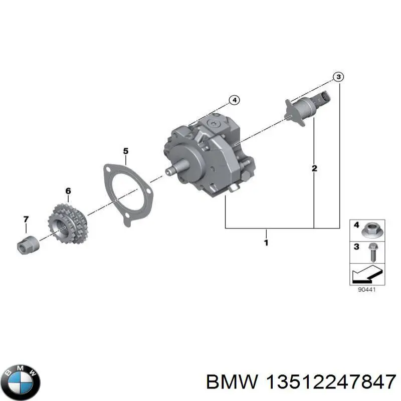 Uszczelka pompy wtryskowej do BMW X5 (E53)