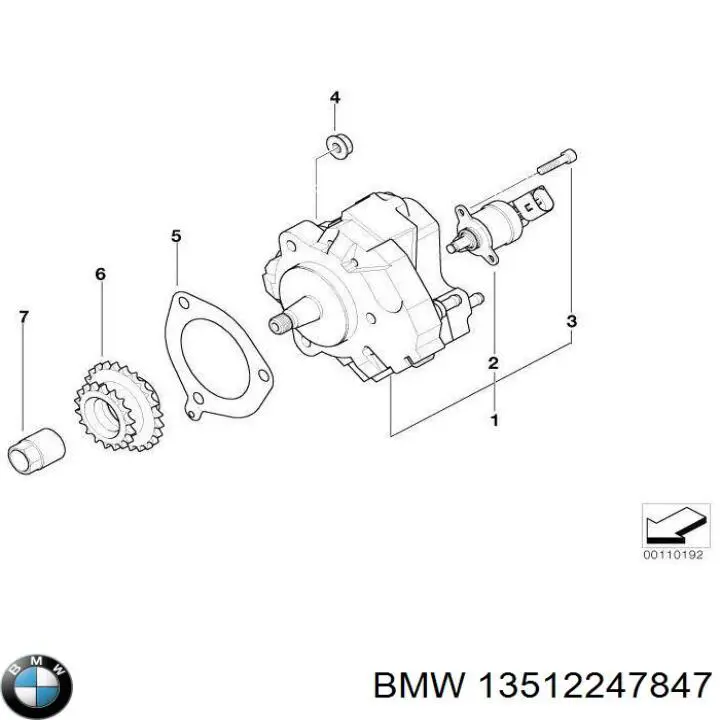 Uszczelka pompy wtryskowej BMW 13512247847 cena, od 8,02 USD