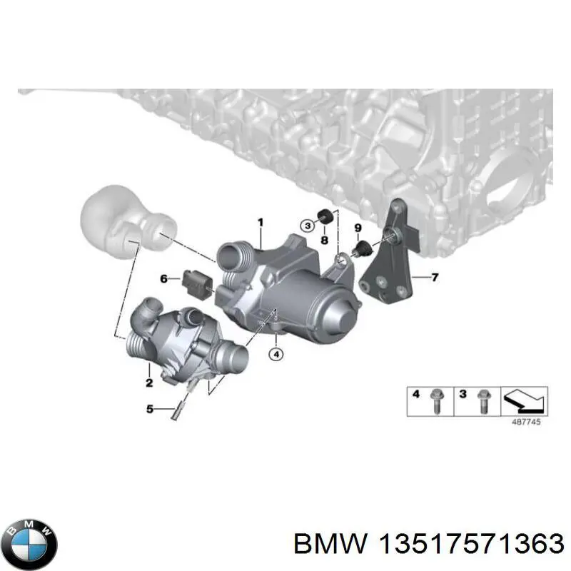 Do koszyka 13517571363 BMW Uszczelka korka wlewu oleju