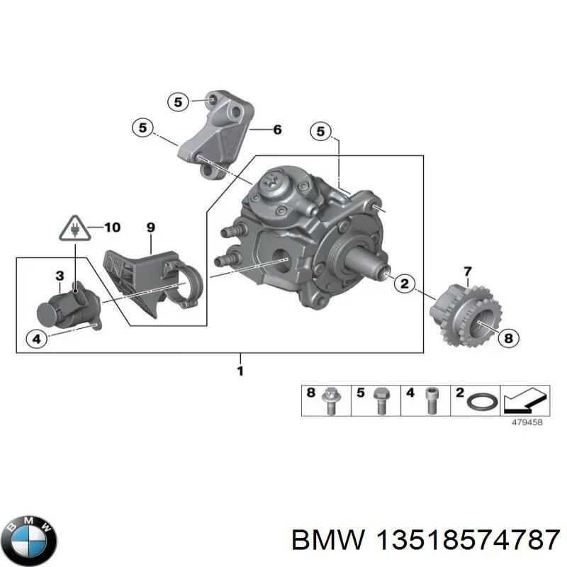13518574787 BMW Zawór regulacji ciśnienia (zawór redukcyjny pompy wtryskowej) System Common-Rail