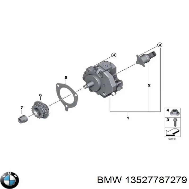 Koło zębate walcowe pompy wtryskowej do BMW X3 (E83)