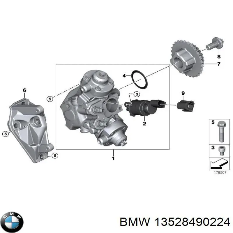 Łańcuch rozrządu, zestaw BMW 13528490224 cena, od 123,80 USD