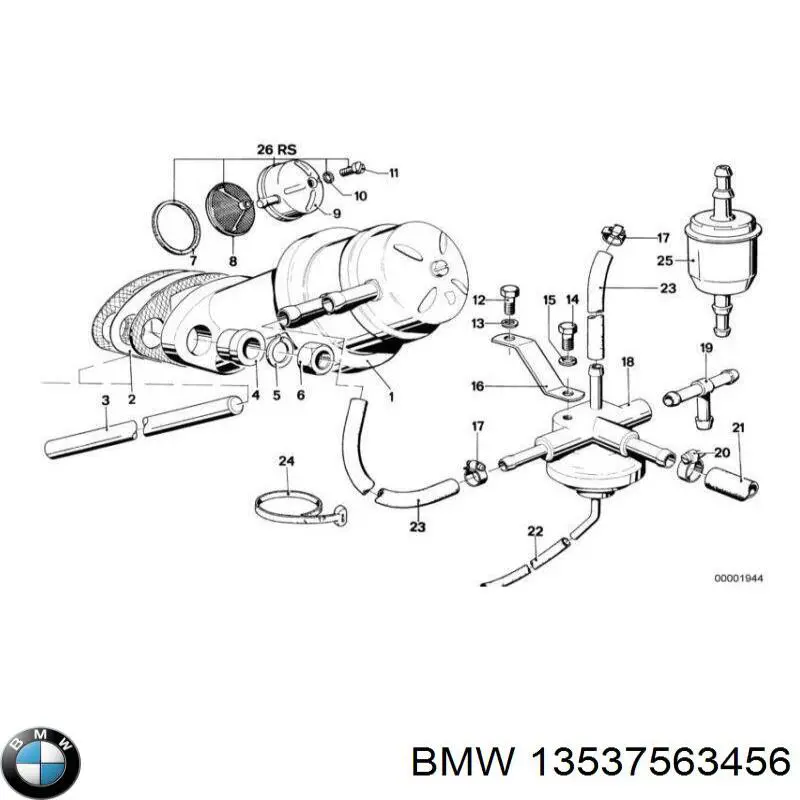 Rurka paliwa, zwrotna od wtryskiwaczy BMW 13537563456 cena, od 104,08 USD