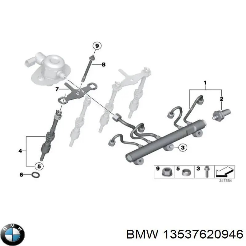Czujnik ciśnienia paliwa BMW 13537620946 cena, od 49,12 USD