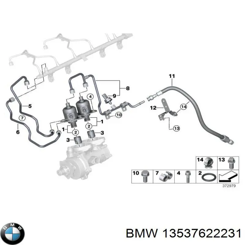 Czujnik ciśnienia paliwa do BMW X5 (G05, F95)