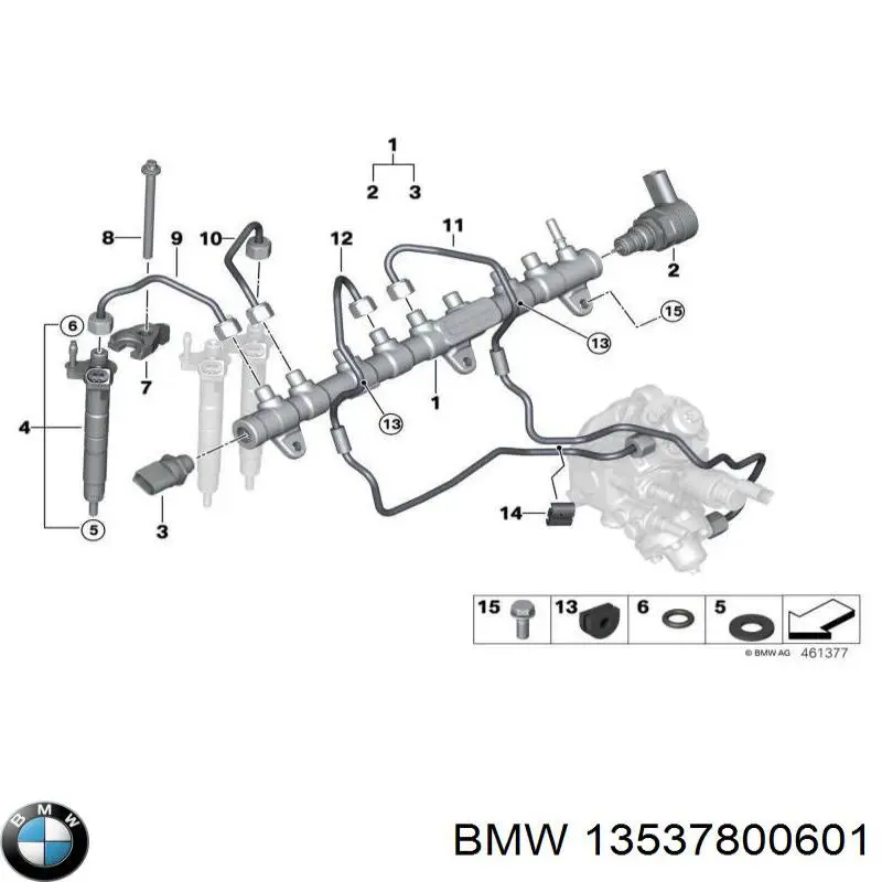 Rozdzielacz paliwa BMW 13537800601 cena, od 89,14 USD