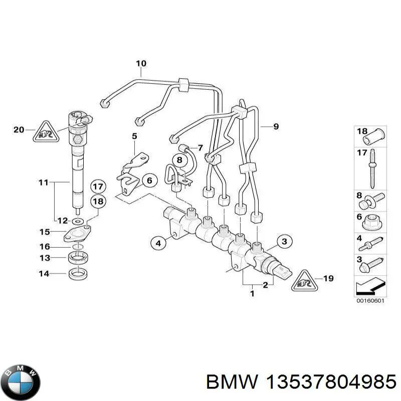 13537804985 BMW Pierścień uszczelniający wtryskiwacza