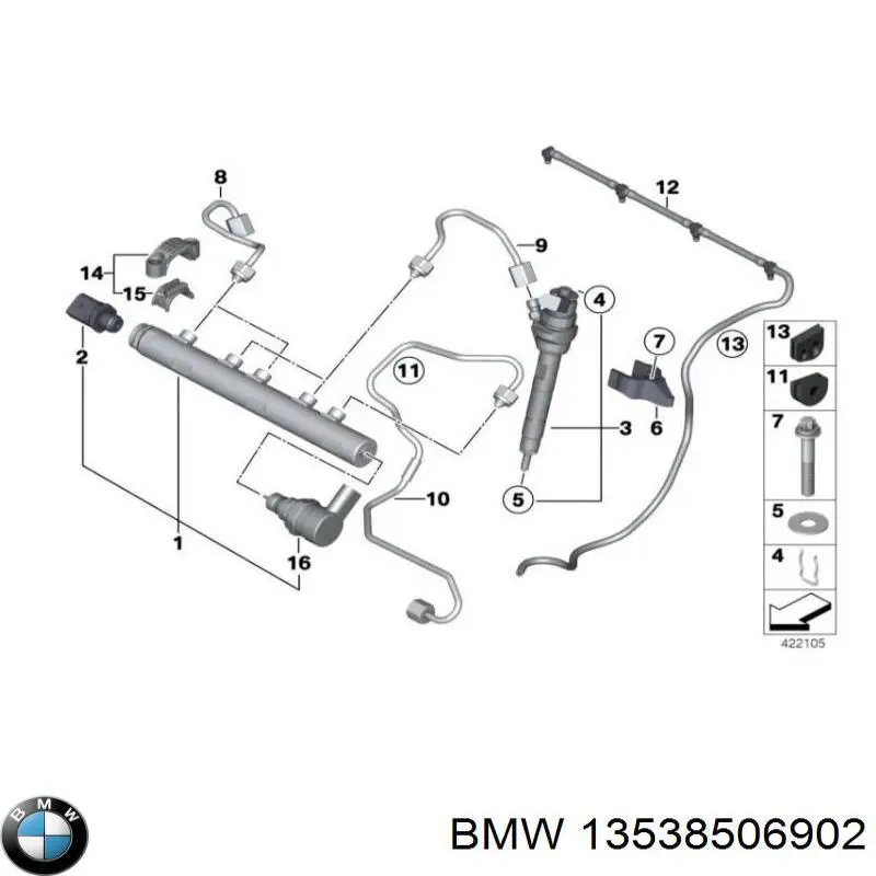 850690203 BMW wtryskiwacz paliwa