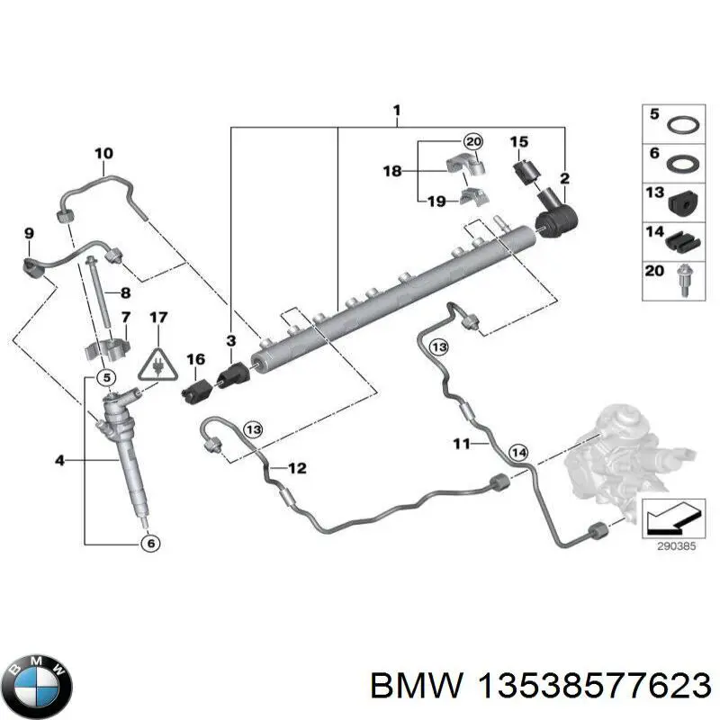 Czujnik ciśnienia paliwa BMW 13538577623 cena, od 56,84 USD