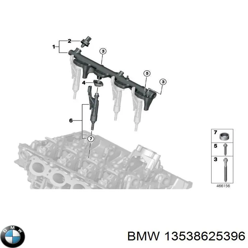 13538625396 BMW Wtryskiwacz paliwa