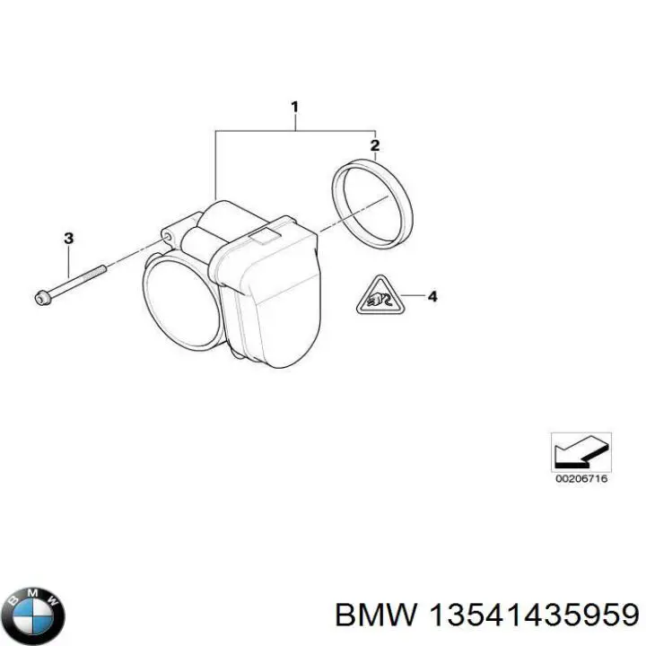 Do koszyka 13541435959 BMW Przepustnica, komplet