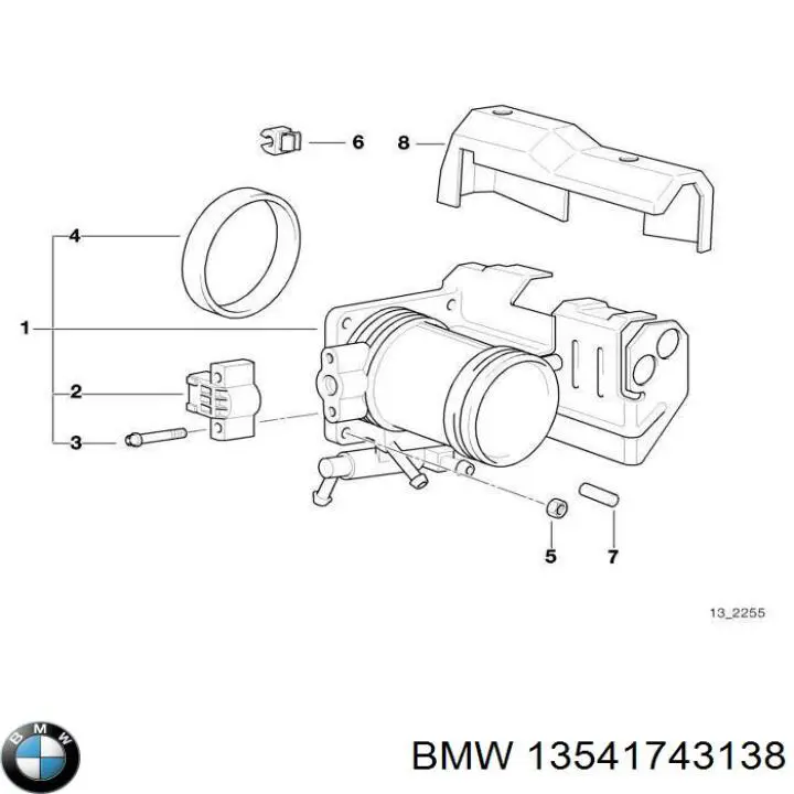 Przepustnica, komplet do BMW 5  E34