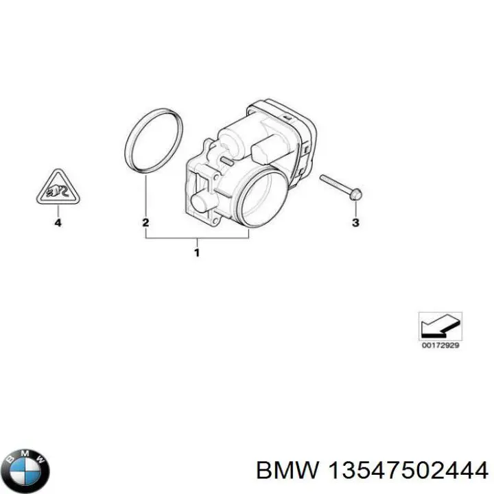 Przepustnica, komplet BMW 13547502444 cena, od 114,07 USD