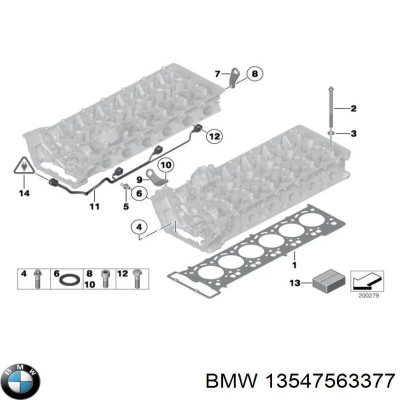 Uszczelka przepustnicy 13547563377 BMW