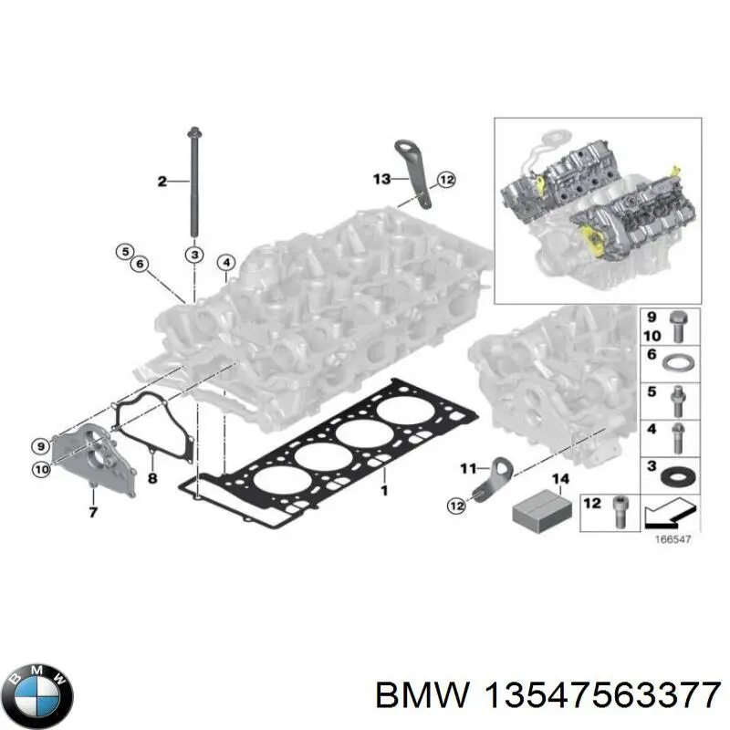Uszczelka przepustnicy BMW 13547563377