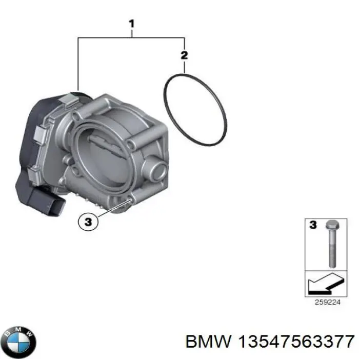 Uszczelka przepustnicy do BMW X6 (E72)