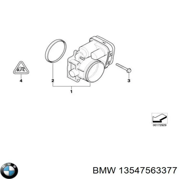 Do koszyka 13547563377 BMW Uszczelka przepustnicy