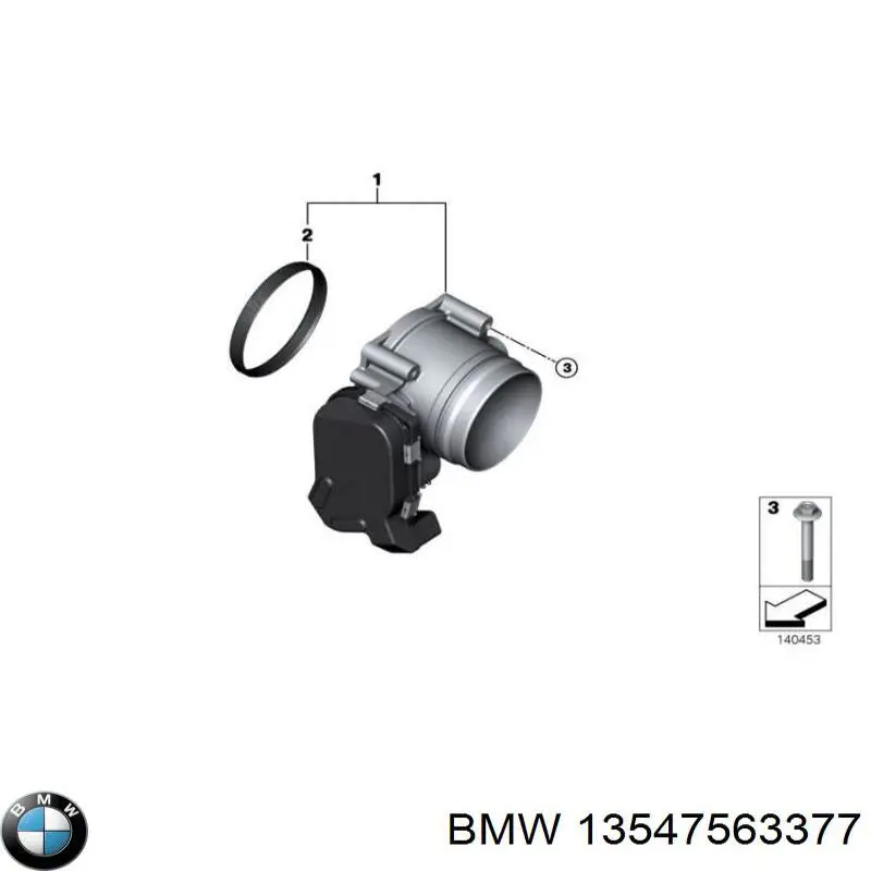 Do koszyka 13547563377 BMW Uszczelka przepustnicy