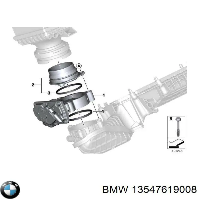 Przepustnica, komplet do BMW X4 (G02, F98)