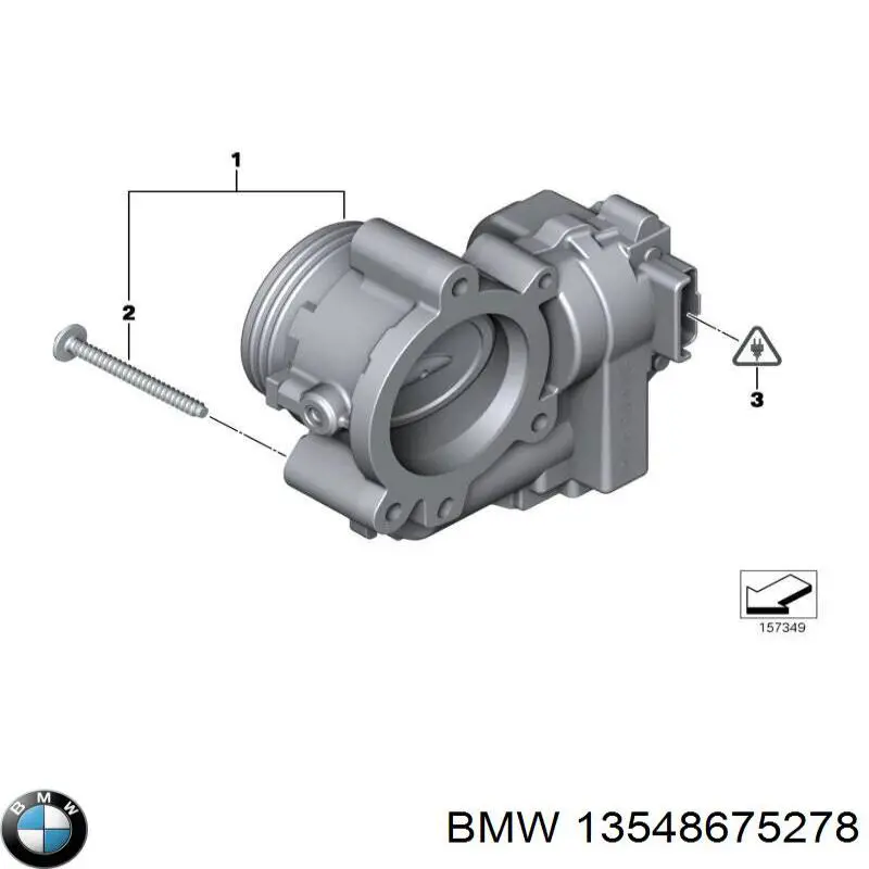 Przepustnica, komplet BMW 13548675278 cena, od 148,12 USD