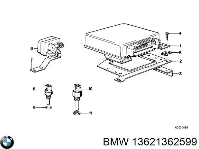 13621362599 BMW Czujnik temperatury płynu chłodzącego
