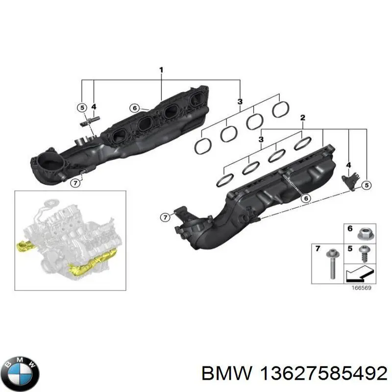 Czujnik ciśnienia w kolektorze ssącym, MAP BMW 13627585492 cena, od 25,03 USD