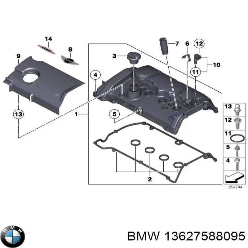 Czujnik położenia wałka rozrządu BMW 13627588095