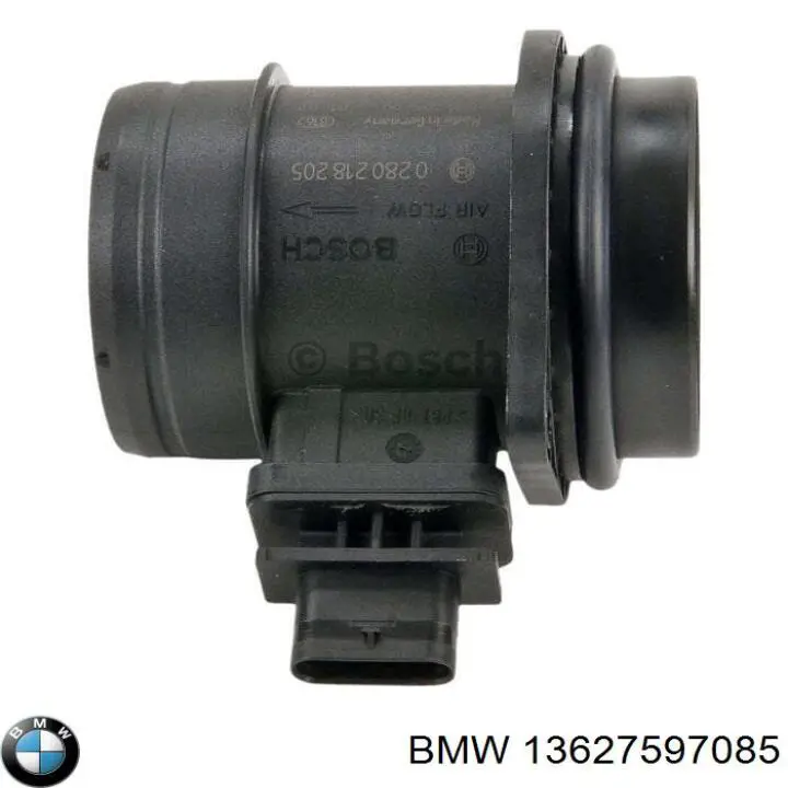 13627597085 BMW Czujnik przepływu powietrza, przepływomierz powietrza M.A.F.