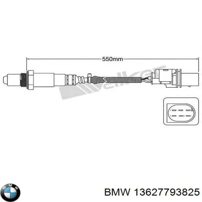 Sonda lambda czujnik tlenu po katalizatorze BMW 13627793825 cena, od 80,02 USD