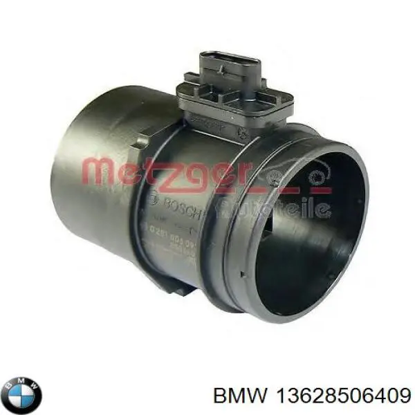 Czujnik przepływu powietrza, przepływomierz powietrza M.A.F. BMW 13628506409
