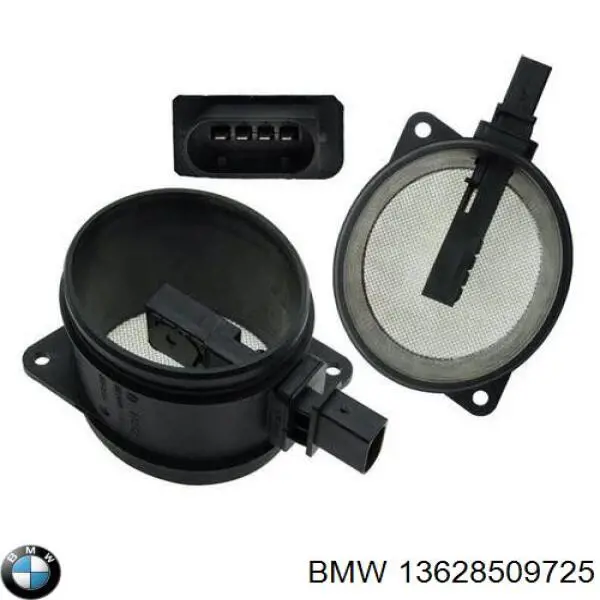 13628509725 BMW Czujnik przepływu powietrza, przepływomierz powietrza M.A.F.