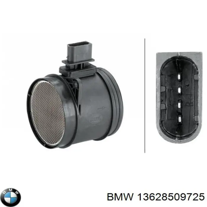 13628509725 BMW Czujnik przepływu powietrza, przepływomierz powietrza M.A.F.