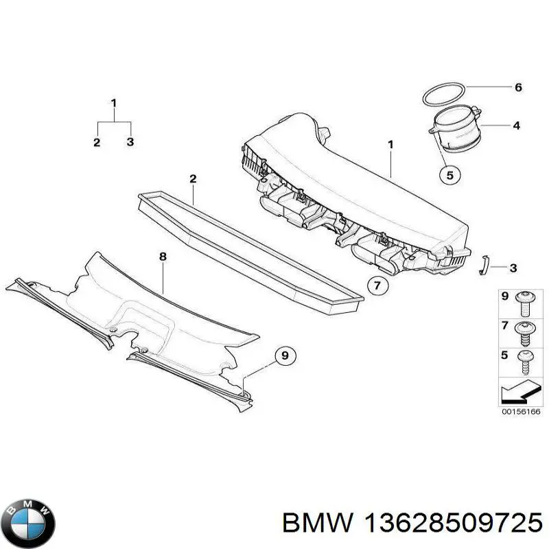 Do koszyka 13628509725 BMW Czujnik przepływu powietrza, przepływomierz powietrza M.A.F.