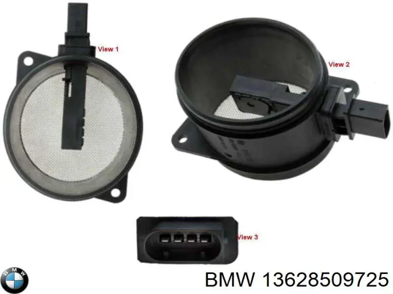 Czujnik przepływu powietrza, przepływomierz powietrza M.A.F. 13628509725 BMW