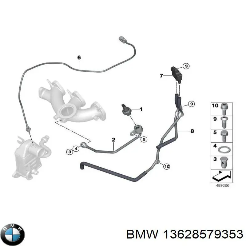 13628579353 BMW Czujnik ciśnienia spalin