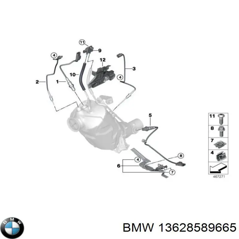 Sonda lambda czujnik tlenu przed katalizatorem do BMW 3 (G20)