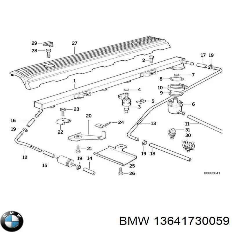 13641730059 BMW Wtryskiwacz paliwa