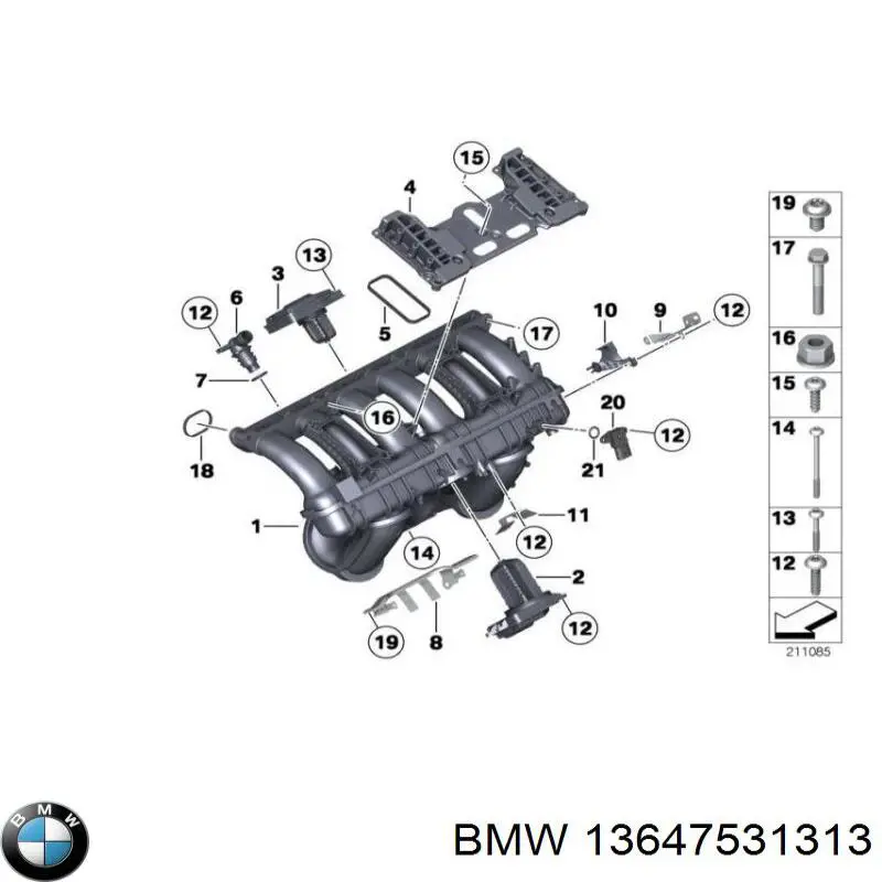 Do koszyka 13647531313 BMW Pierścień uszczelniający wtryskiwacza