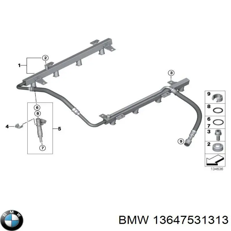 Pierścień uszczelniający wtryskiwacza BMW 13647531313 cena, od 3,79 USD
