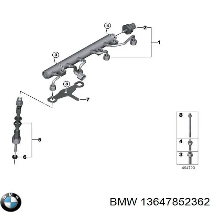 Wtryskiwacz paliwa do BMW X5 (G05, F95)