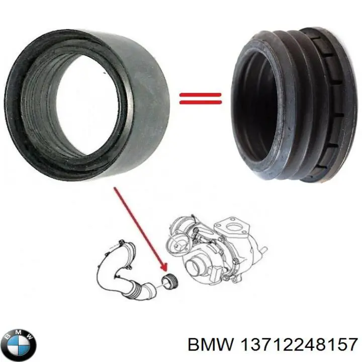 13712248157 BMW Uszczelka turbiny doładowania, dopływ