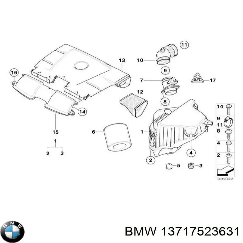 Króciec powietrza, przepływomierz BMW 1 hatchback (E81) (2006 - 2012) cena, od 94,62 USD