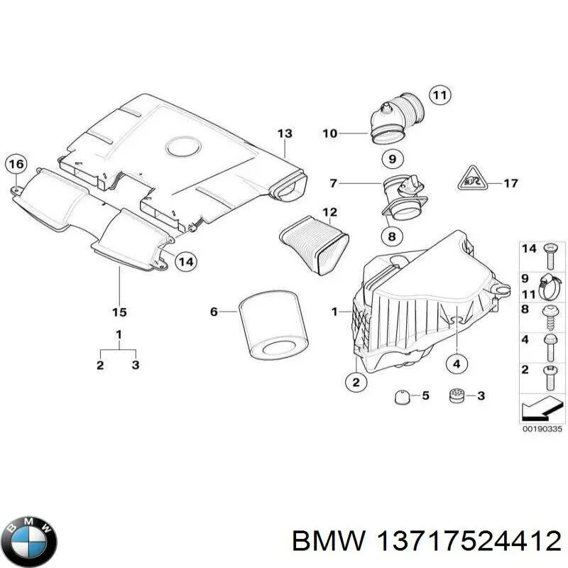 13717524412 BMW Filtr powietrza