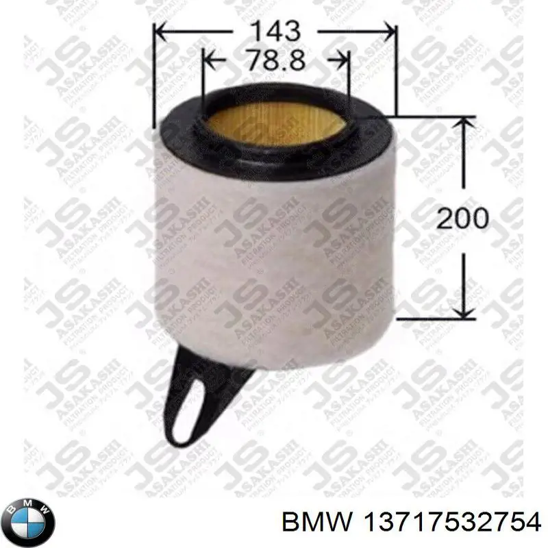 Filtr powietrza 13717532754 BMW