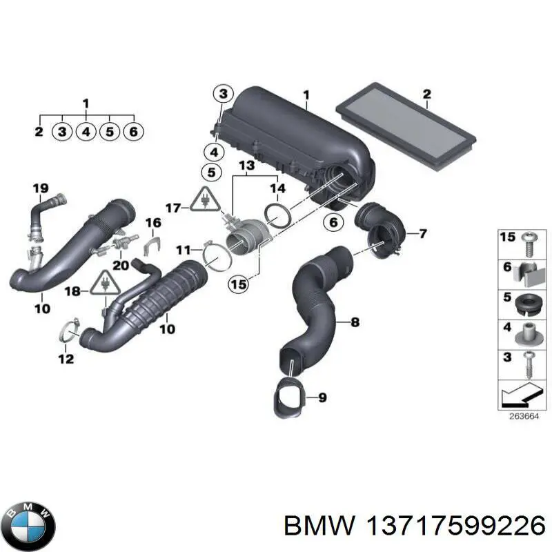  BMW 13717599226 cena, od 73,50 USD