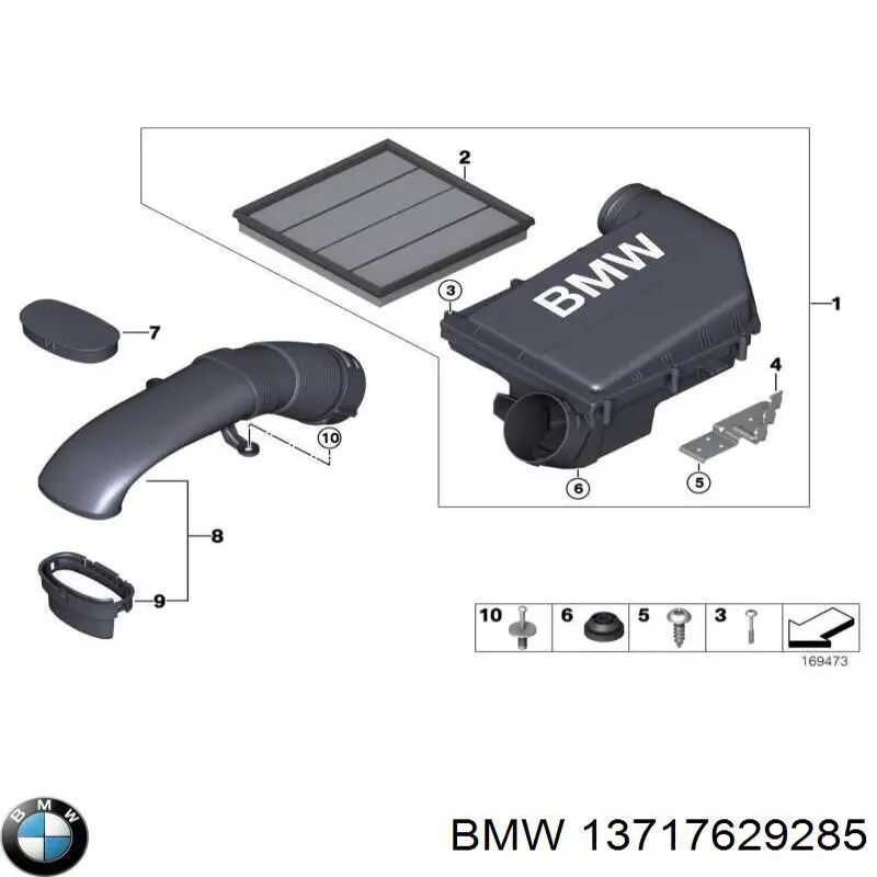 13717629285 BMW Obudowa filtra powietrza
