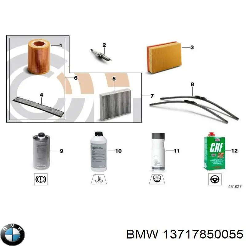 Filtr powietrza BMW 13717850055 cena, od 65,72 USD