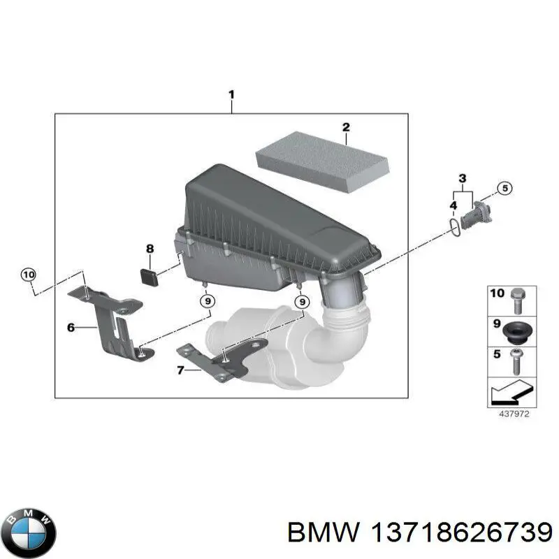 13718626739 BMW Filtr powietrza